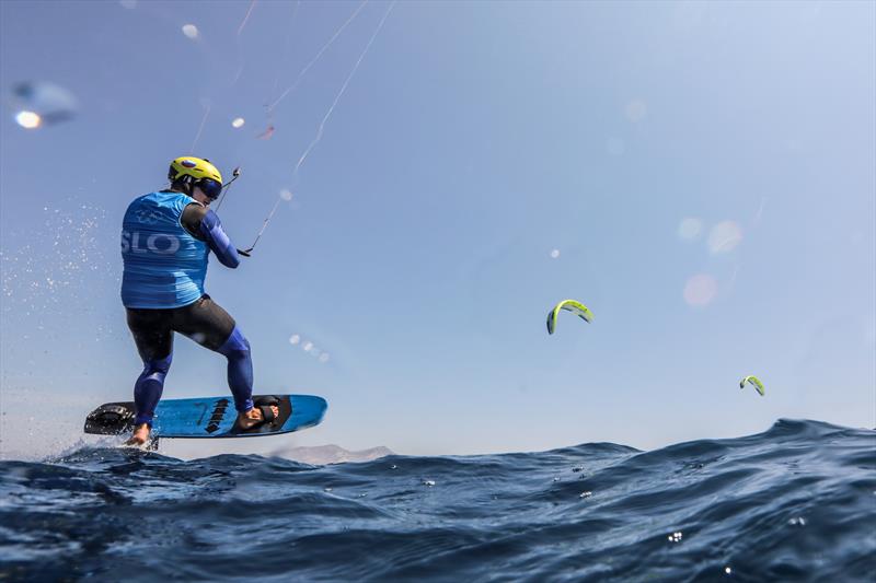 Toni Vodisek (SLO) in the Women's Kiteboarding at Paris2024 on August 6, 2024 in Marseille, France - photo © World Sailing / Sander van der Borch