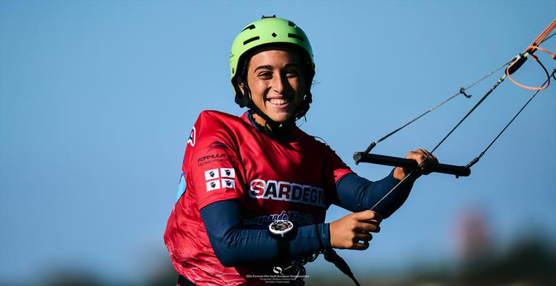 Zoe Boutang starts the medal series in the Semi-Final - 2024 Formula Kite Youth European Championships - photo © IKA media/Robert Hajduk