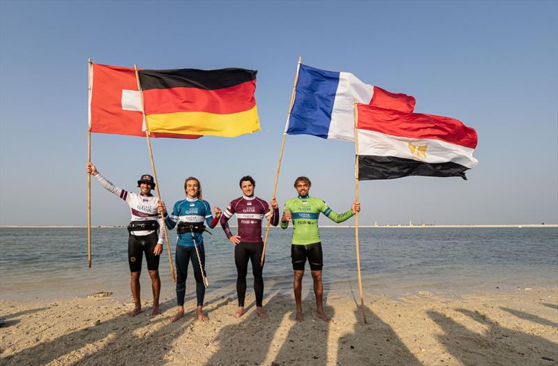 Visit Qatar GKA Freestyle-Kite World Cup Finals 2024 Fuwairit winners photo copyright GKA Kite World Tour 2024 taken at  and featuring the Kiteboarding class