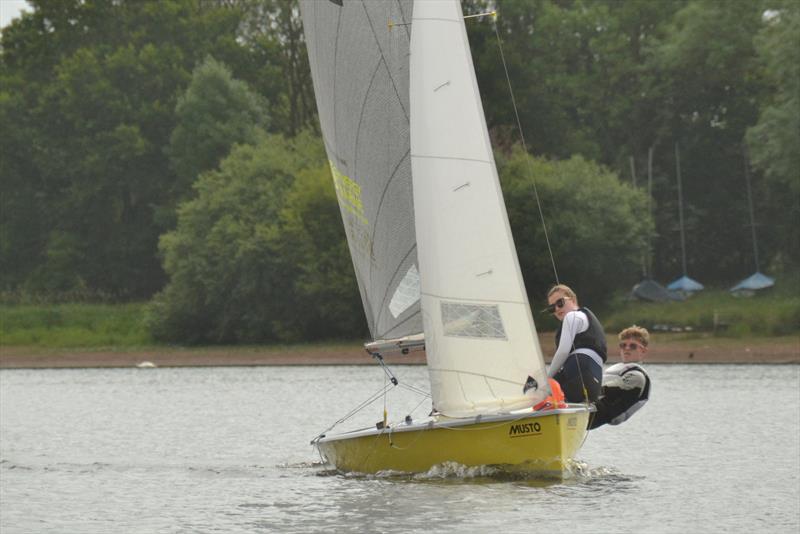 George Cox and Hannah Carruthers, 4th overall - Lark Youth Championships at Barnt Green photo copyright Jonny Coate taken at Barnt Green Sailing Club and featuring the Lark class