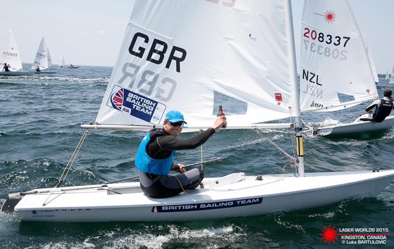 Nick Thompson wins the Laser Standard Men's Worlds photo copyright Luka Bartulovic / SailingShot taken at CORK and featuring the ILCA 7 class