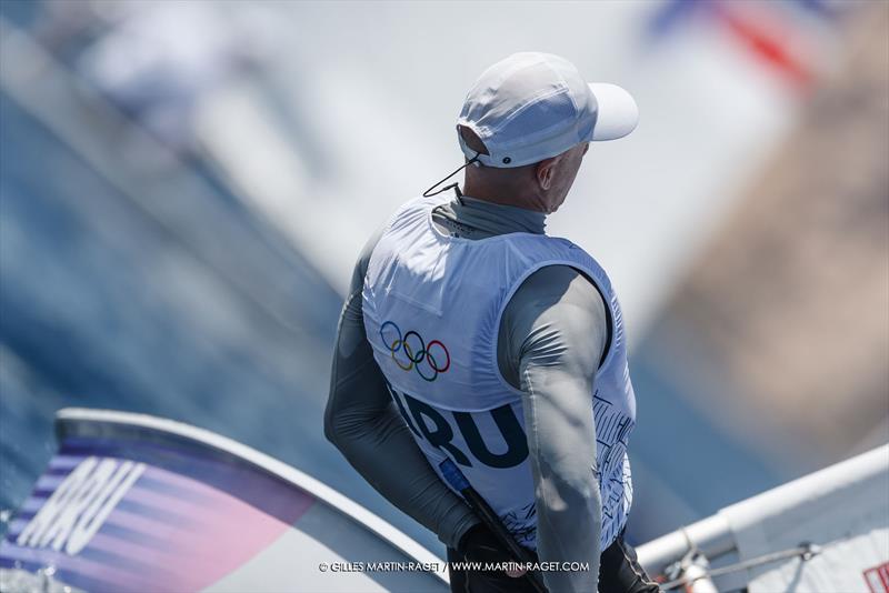 ILCA 7 - Olympic training - Marseille - Paris2024 Olympic Regatta - July 25, 2024 photo copyright Gilles Martin-Raget taken at Yacht Club de France and featuring the ILCA 7 class