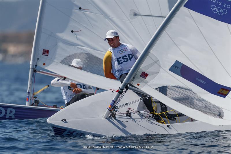 ILCA 7 - Olympic training - Marseille - Paris2024 Olympic Regatta - July 25, 2024 photo copyright Gilles Martin-Raget taken at Yacht Club de France and featuring the ILCA 7 class