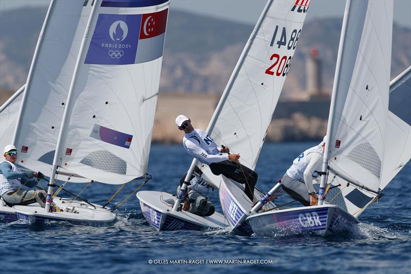 ILCA 7 - Olympic training - Marseille - Paris2024 Olympic Regatta - July 25, 2024 photo copyright Gilles Martin-Raget taken at Yacht Club de France and featuring the ILCA 7 class