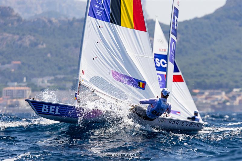 William de Smet (BEL) in the Men's Dinghy on August 3 in Marseille at the Paris 2024 Olympic Regatta - photo © Robert Deaves / www.robertdeaves.uk