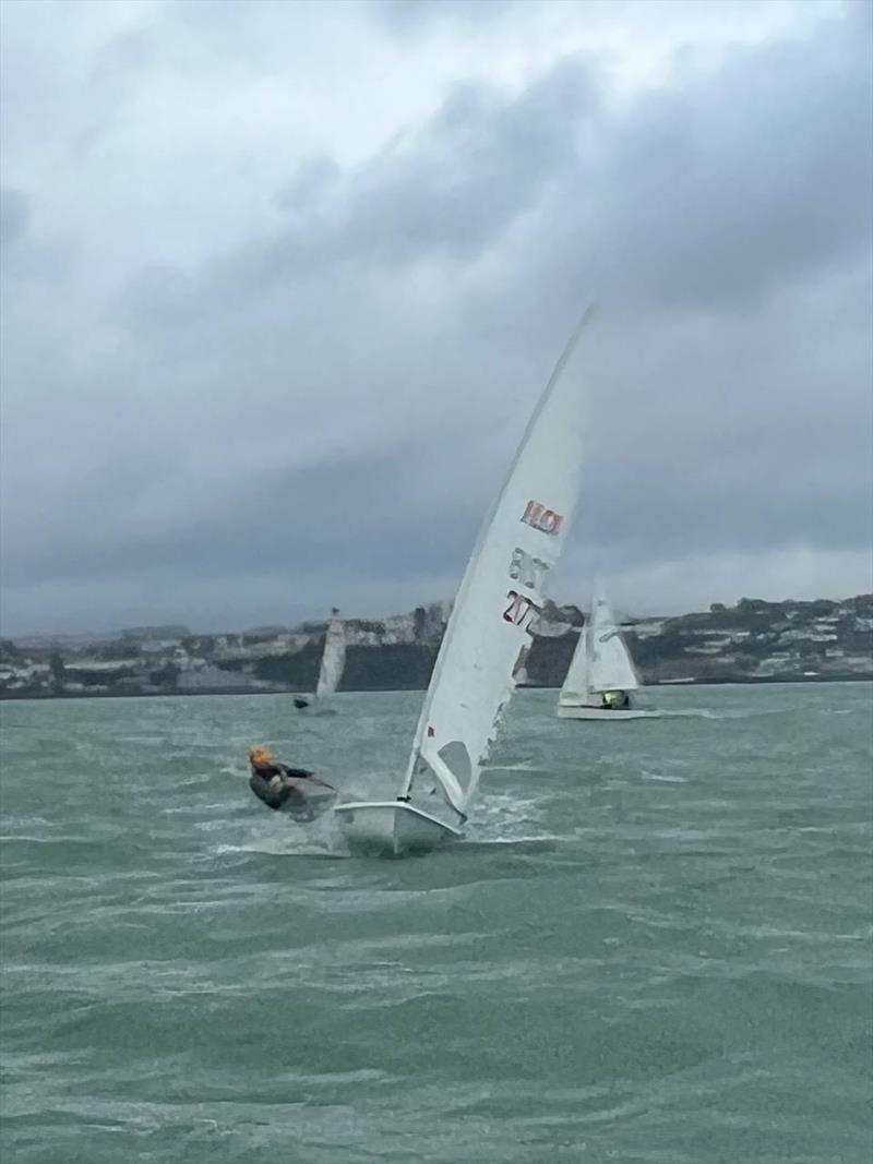 Christmas Cracker Pursuit Race at Paignton Sailing Club photo copyright Sam Brown taken at Paignton Sailing Club and featuring the ILCA 7 class