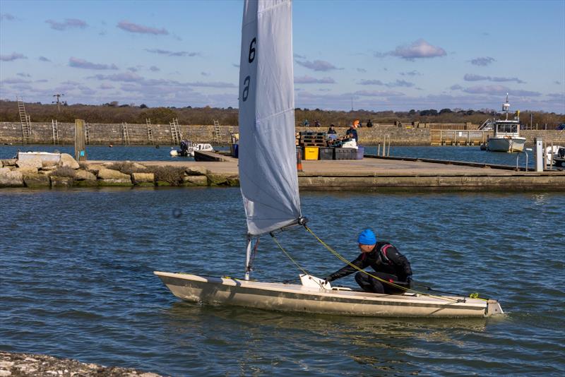 Mark Jardine coming back in after a great sail on Sunday at Keyhaven photo copyright Richard Edwards taken at Keyhaven Yacht Club and featuring the ILCA 7 class