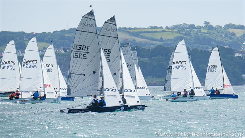 Ollie and Esther in 2321 with another fine start during the Astral Azure 2000 class National Championship at Torbay photo copyright Tania Hutchings / www.50northphotography.co.uk taken at Royal Torbay Yacht Club and featuring the 2000 class