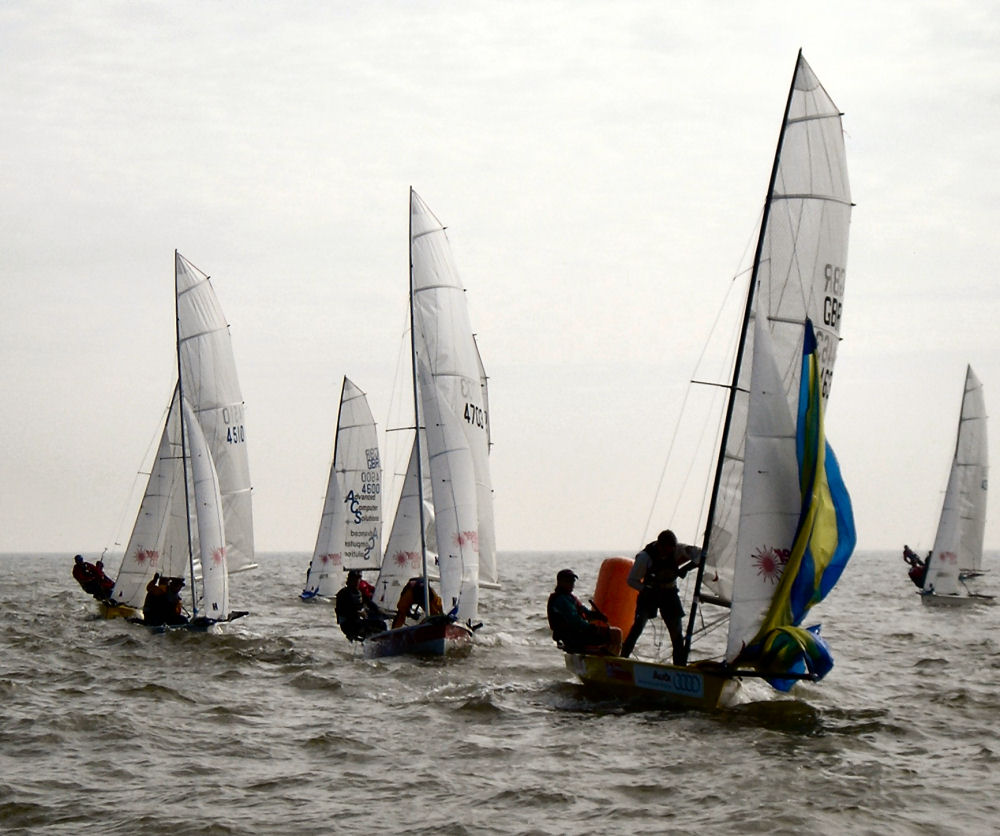 Action from the Laser 4000 UK Series Round 1 at Broadstairs  photo copyright Dave Webb taken at Broadstairs Sailing Club and featuring the 4000 class