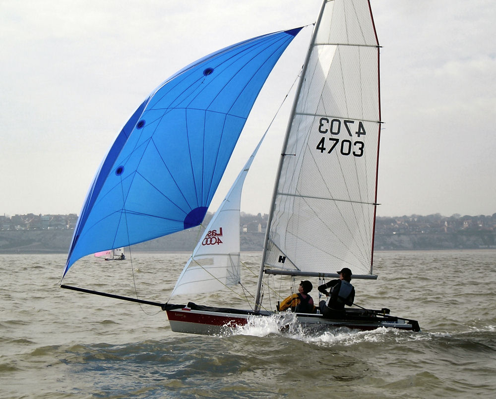 Action from the Laser 4000 UK Series Round 1 at Broadstairs  photo copyright Dave Webb taken at Broadstairs Sailing Club and featuring the 4000 class