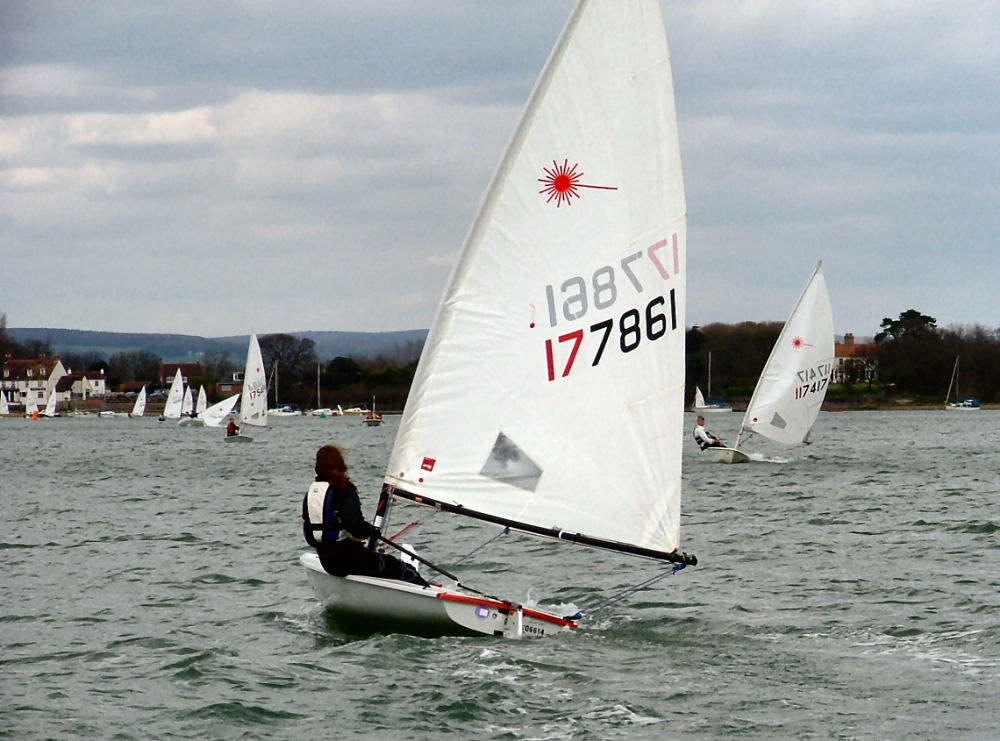 Alison Stratford finishes third Radial during the Dell Quay South Coast Laser Grand Prix photo copyright Terry Williams taken at Dell Quay Sailing Club and featuring the ILCA 6 class