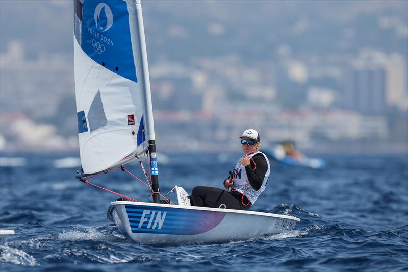 Monika Mikkola (FIN) Women's Dinghy racing on August 2 in Marseille at the Paris 2024 Olympic Regatta - photo © World Sailing / Sander van der Borch