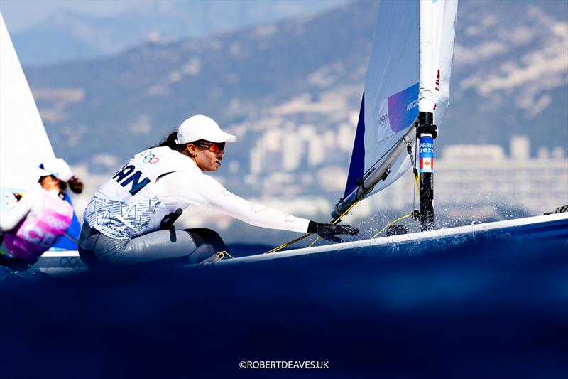 Sarah Douglas (CAN) - ILCA 6 - Womens Dinghy - Paris2024 - Marseille - August 4, 2024 photo copyright Robert Deaves taken at Yacht Club de France and featuring the ILCA 6 class