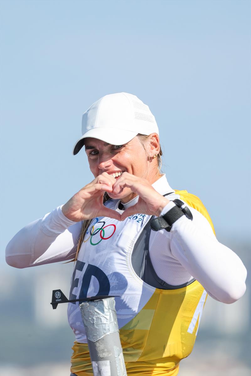 Gold for Marit Bouwmeester (NED) in the Women's Dinghy on August 5 in Marseille at the Paris 2024 Olympic Regatta photo copyright World Sailing / Lloyd Images taken at  and featuring the ILCA 6 class