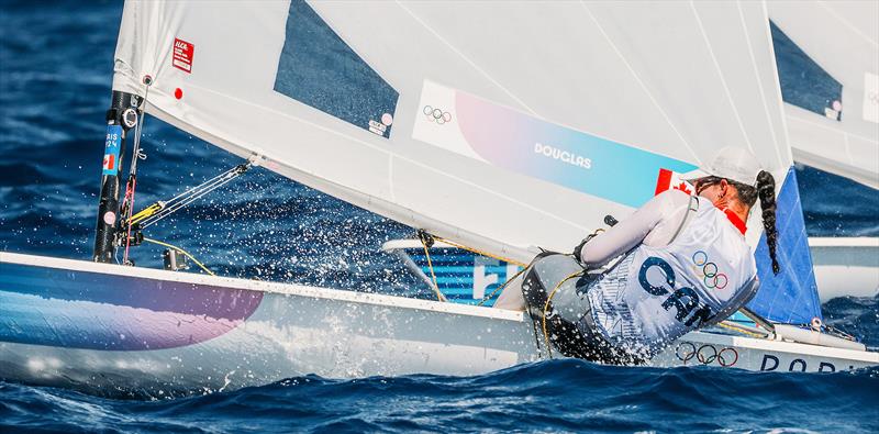 Sarah Douglas qualifies for the ILCA 6 Medal Race at the Paris 2024 Olympic Games photo copyright Sailing Energy taken at  and featuring the ILCA 6 class