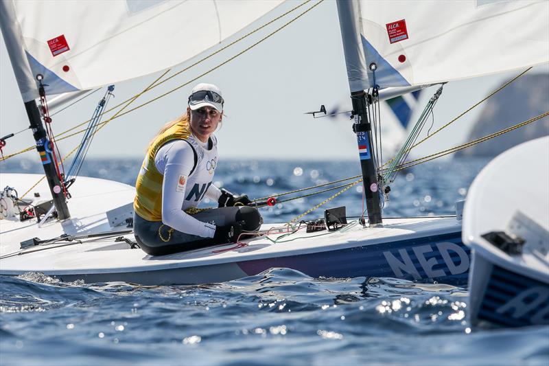 Marit Bouwmeester -  (NED) -  Womens Dinghy - ILCA 6 - Day 9 - Marseille - Paris2024 Olympic Regatta - August 5, 2024 - photo © World Sailing / Sander van der Borch