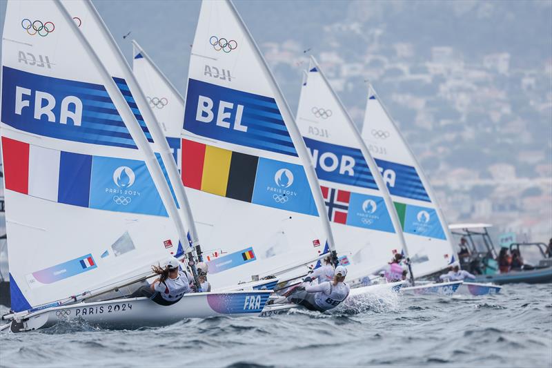 Women's Dinghy Medal Race in Marseille at the Paris 2024 Olympic Regatta - photo © World Sailing / Sander van der Borch