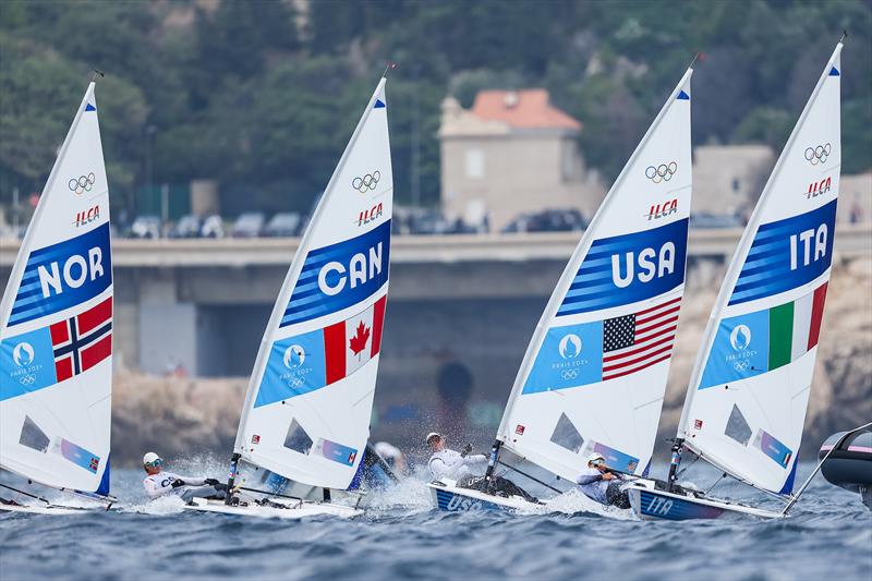 Women's Dinghy Medal Race in Marseille at the Paris 2024 Olympic Regatta - photo © World Sailing / Lloyd Images