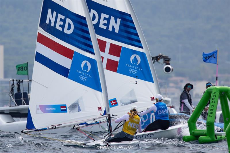 Gold and Silver - ILCA 6 - Paris 2024 Olympic Sailing Competition - photo © Robert Deaves