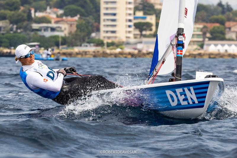 DEN - ILCA 6 - Paris 2024 Olympic Sailing Competition - photo © Robert Deaves