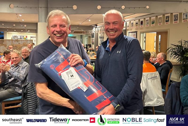 David Binding wins Ovington prize - Noble Marine ILCA Masters UK Nationals at Hayling Island photo copyright ILCA UK taken at Hayling Island Sailing Club and featuring the ILCA 6 class