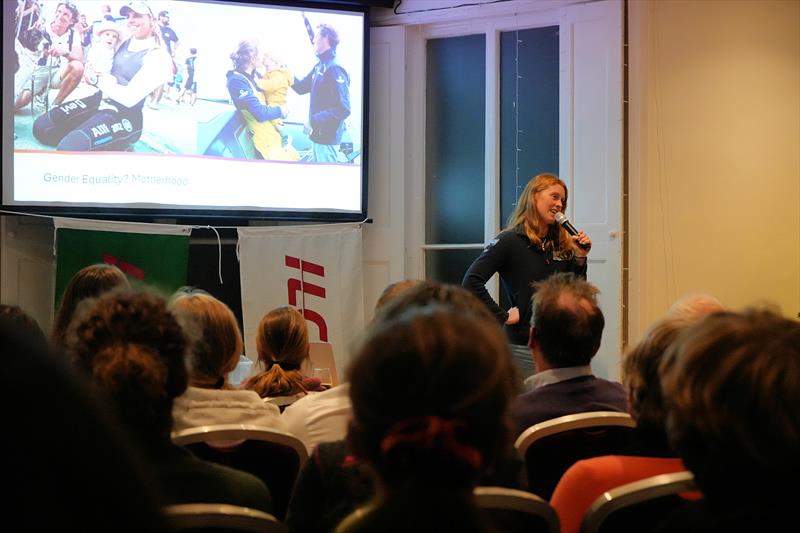 Daisy Collingridge from the British Sailing Team talks about Women in Sailing photo copyright Lotte Johnson / www.lottejohnson.com taken at London Corinthian Sailing Club and featuring the ILCA 6 class