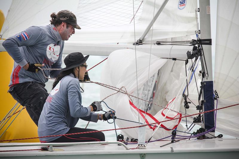 SB20s racing on day 2 of the Singapore Straits Regatta photo copyright Icarus Sailing Media taken at ONE15 Marina Club and featuring the SB20 class