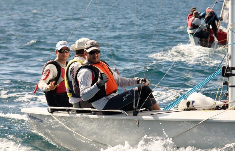 A happy Back of the Bus Boys team finished second in the the SB20 Nationals at Sail Mooloolaba 2014 photo copyright Tracey Johnstone taken at Mooloolaba Yacht Club and featuring the SB20 class