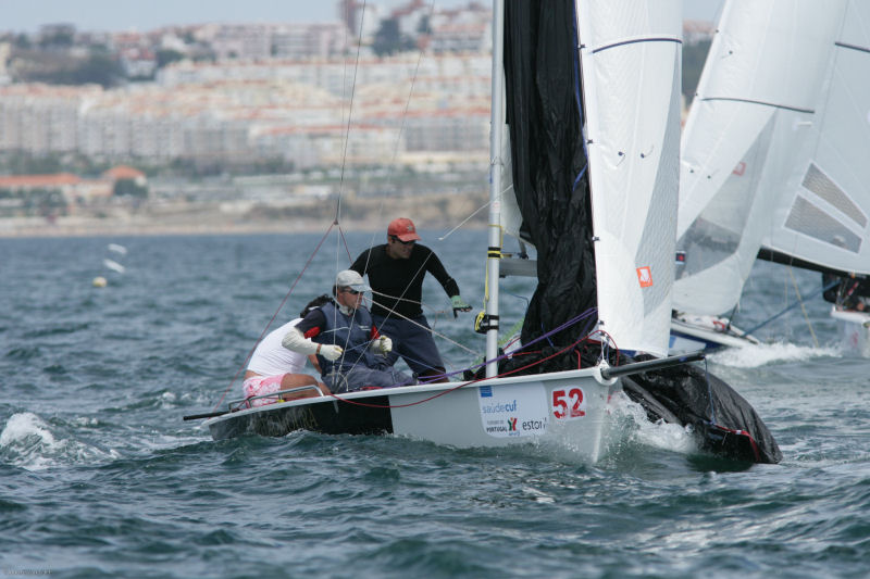 Day 2 of the Laser SB3 World Championships photo copyright Joao Ferrand / JFF taken at  and featuring the SB20 class