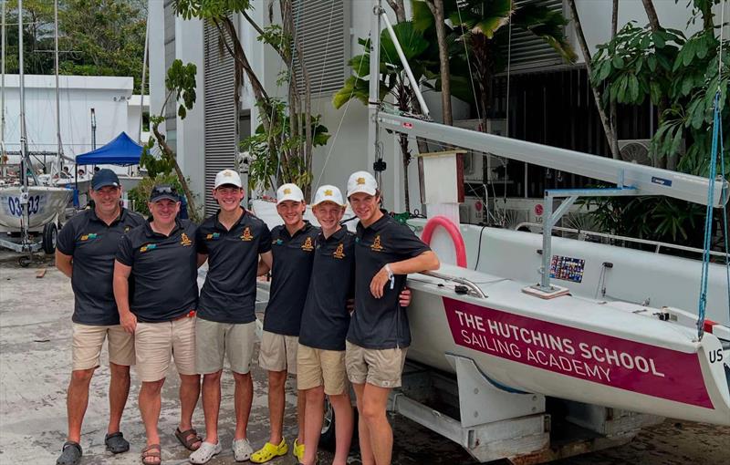 The Hutchins School SB20 team in Singapore photo copyright Hutchins School taken at Singapore Sailing Federation and featuring the SB20 class