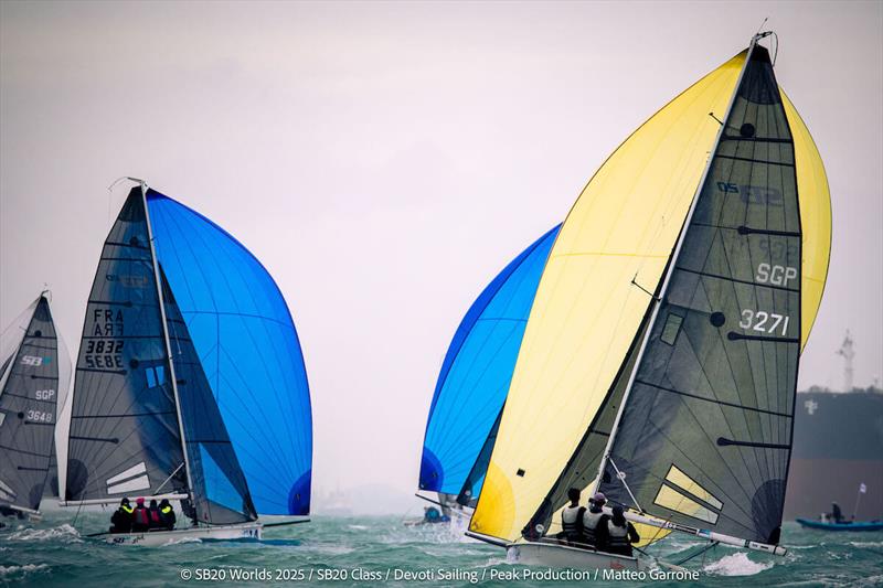 SB20 World Championship 2025 in Singapore - Day 2 photo copyright Matteo Garrone taken at Singapore Sailing Federation and featuring the SB20 class