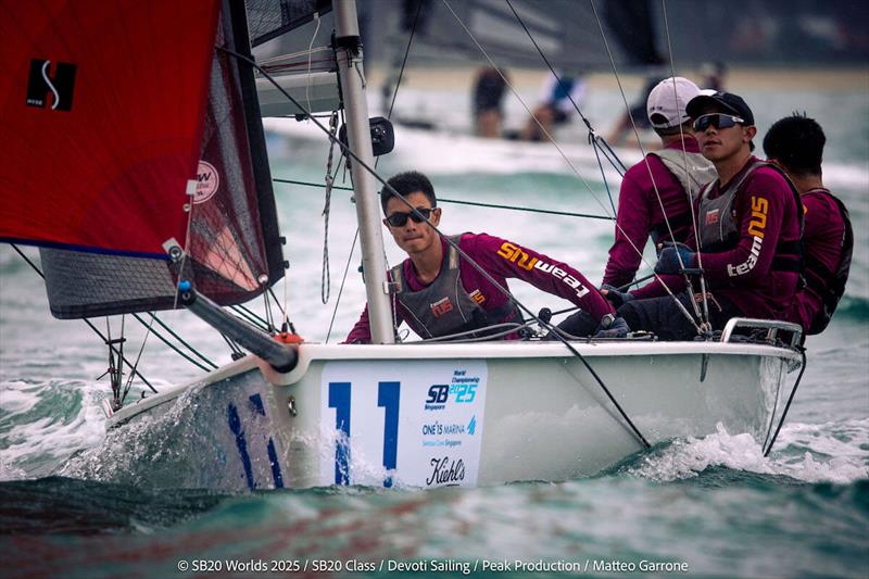 SB20 World Championship 2025 in Singapore - Day 2 photo copyright Matteo Garrone taken at Singapore Sailing Federation and featuring the SB20 class