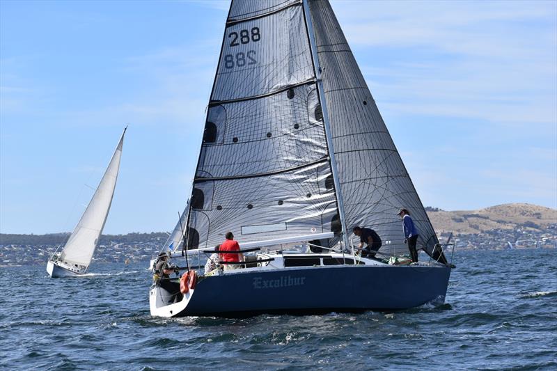 Excalibur sailing in the Banjo's Shoreline Crown Series Bellerive Regatta - photo © Jane Austin