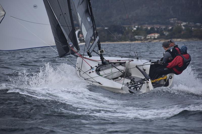 'Karabos' is in second place after the first three races - SB20 Australian Championship at Bellerive day 1 - photo © Jane Austin