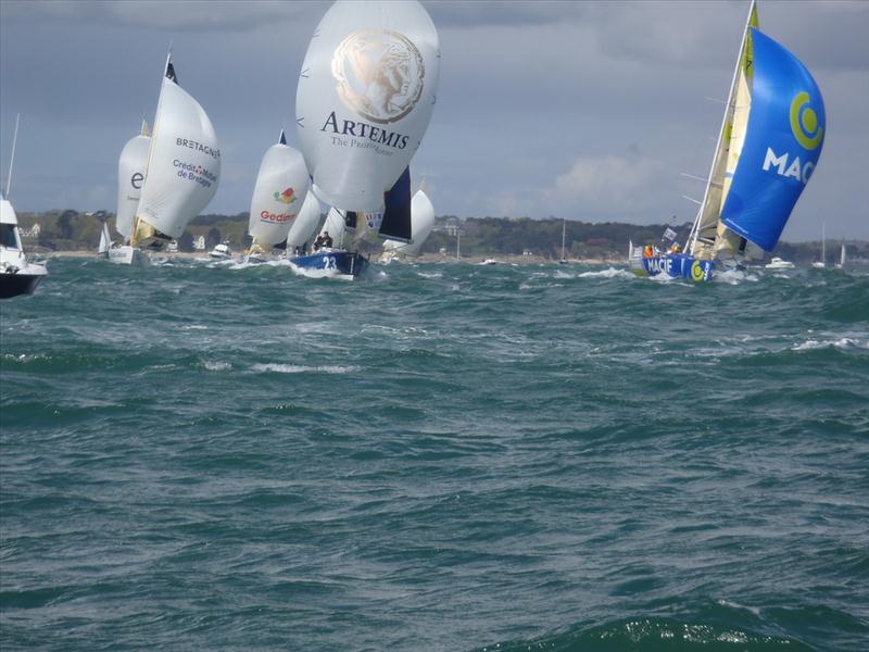 Nick Cherry and Sam Goodchild on board Artemis 23 in the Transat AG2R La Mondiale photo copyright Artemis Offshore Academy taken at  and featuring the Figaro class