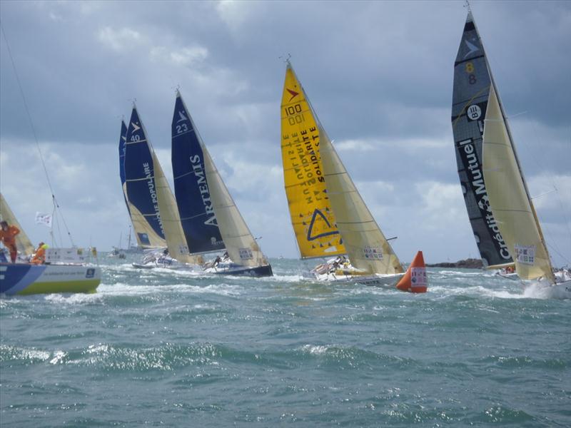 Nick Cherry and Sam Goodchild on board Artemis 23 in the Transat AG2R La Mondiale photo copyright Artemis Offshore Academy taken at  and featuring the Figaro class