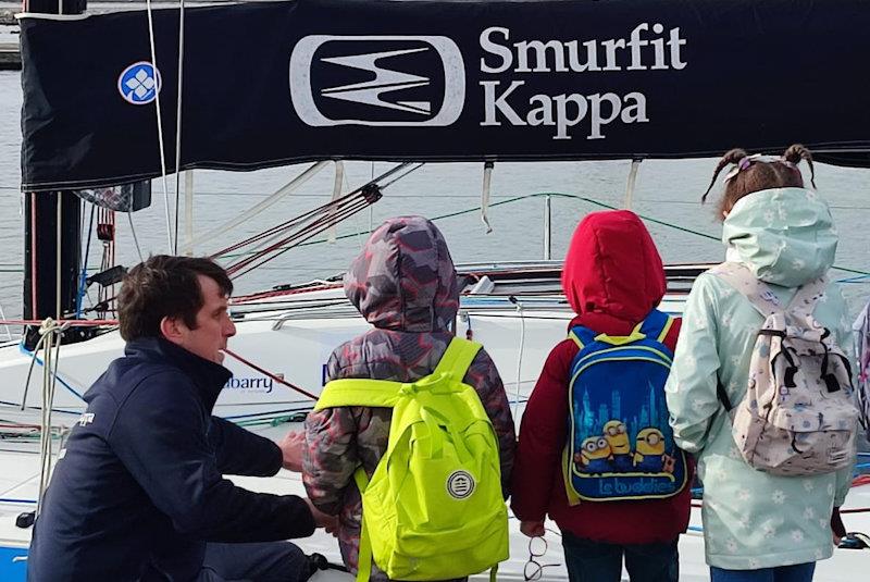 Smurfit-Kappa organises visit to Tom Dolan's yacht for the children of the Action enfance association   - photo © TD Racing