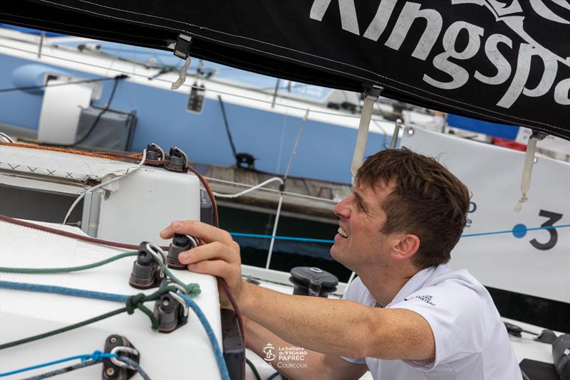 Final preps for Tom Dolan ahead of Leg 2 of the 55th La Solitaire du Figaro Paprec photo copyright Alexis Courcoux taken at  and featuring the Figaro class