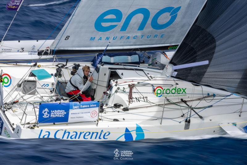 Alexis Thomas lies second in 55th La Solitaire du Figaro Paprec Leg 2 photo copyright Alexis Courcoux taken at  and featuring the Figaro class