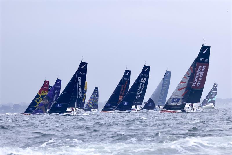 Transat Paprec start - photo © Thomas Deregnieaux / Qaptur