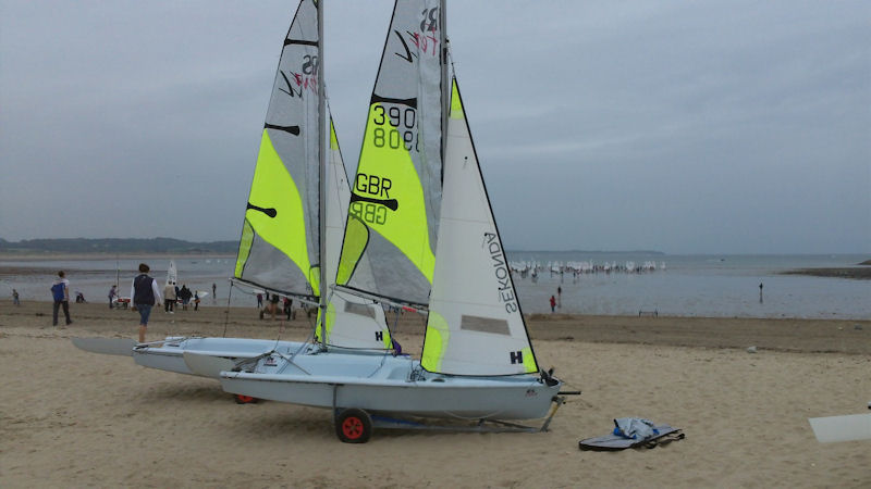 Try an RS Feva at the Optimist nationals photo copyright Paul Childs taken at Pwllheli Sailing Club and featuring the  class