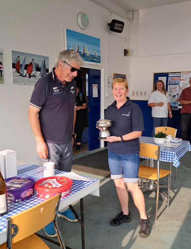 Caroline Hollier finishes 4th in the Noble Marine Lightning 368 Inlands at Oxford photo copyright Margaret Humphries taken at Oxford Sailing Club and featuring the Lightning 368 class