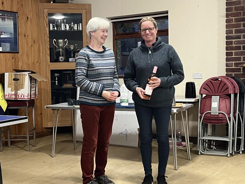 Penny Yarwood - 3rd Travellers Trophy Series - Lightning 368 Rum & Mince Pie Open at West Oxfordshire Sailing Club photo copyright John Butler taken at West Oxfordshire Sailing Club and featuring the Lightning 368 class