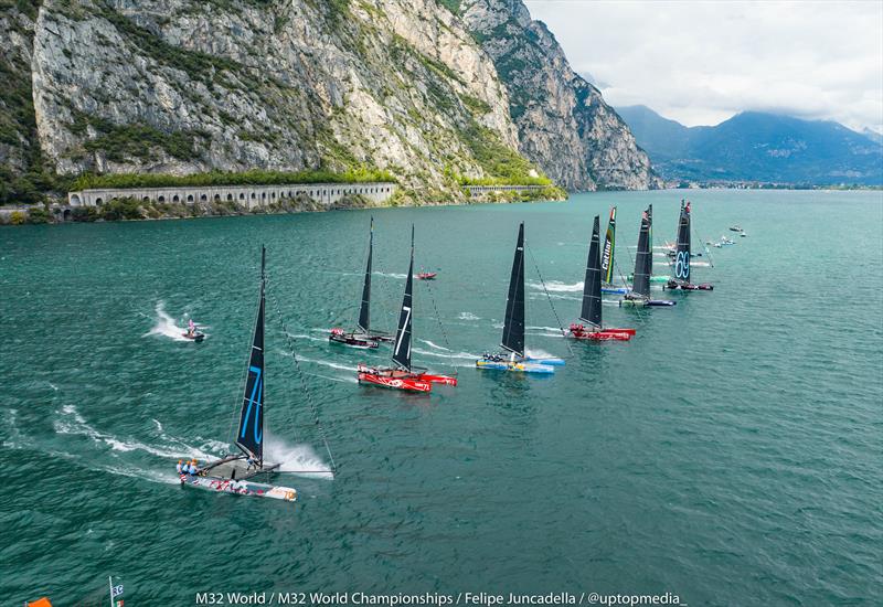 M32 World Championship at Lake Garda, Italy photo copyright M32World / Felipe Juncadella / @uptopmedia taken at Fraglia Vela Riva and featuring the M32 class