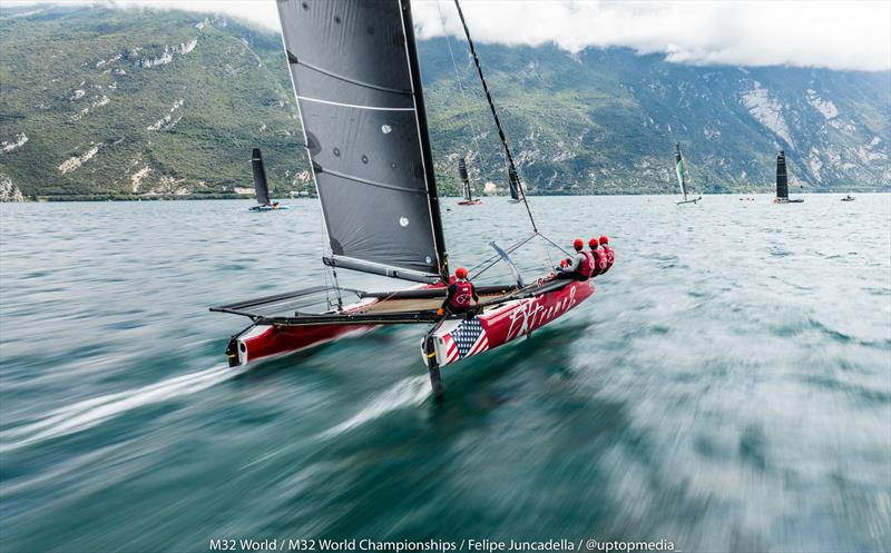 M32 World Championship at Lake Garda, Italy photo copyright M32World / Felipe Juncadella / @uptopmedia taken at Fraglia Vela Riva and featuring the M32 class