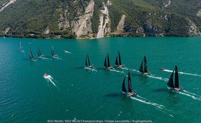 M32 World Championship at Lake Garda, Italy photo copyright M32World / Felipe Juncadella / @uptopmedia taken at Fraglia Vela Riva and featuring the M32 class