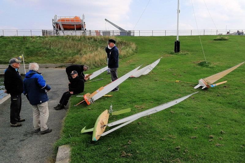 'Bill the Milk' Trophy at Fleetwood for vane-sailing photo copyright Tony Wilson taken at Fleetwood Model Yacht Club and featuring the Marblehead class