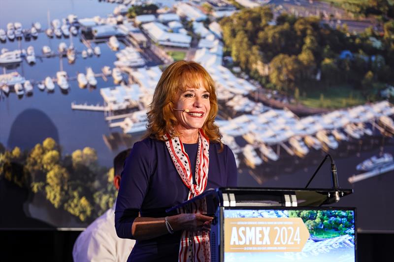 ASMEX 2024 Conference International Keynote Speaker Kitty McGowan, President U.S. Superyacht Association photo copyright Salty Dingo taken at  and featuring the Marine Industry class