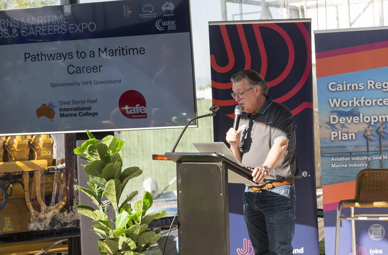 Master of Ceremonies - Andrew Hayes Enterprise Development Manager of NORSTA Maritime – RMP North East photo copyright AIMEX taken at  and featuring the Marine Industry class