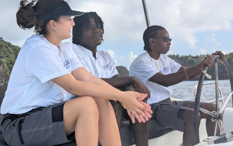 Youth Yachting Program - Xavier taking the role of skipper - photo © SVG Sailing Association